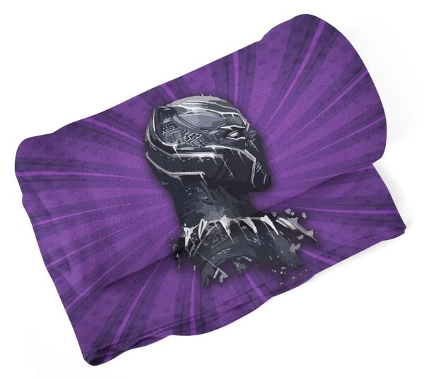Sablio Deka BLACK PANTHER z profilu Fialový - 150x120 cm