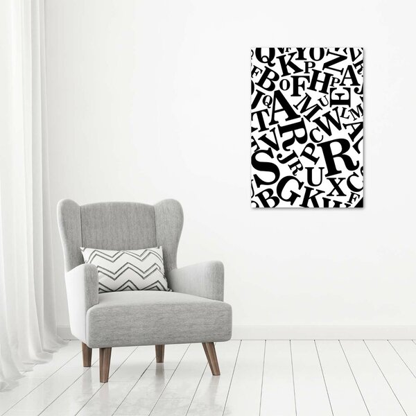 Vertikální Moderní obraz canvas na rámu Abeceda ocv-82712829