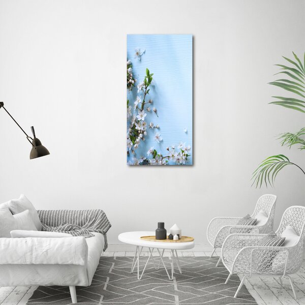 Vertikální Foto obraz canvas Květy višně ocv-82769762