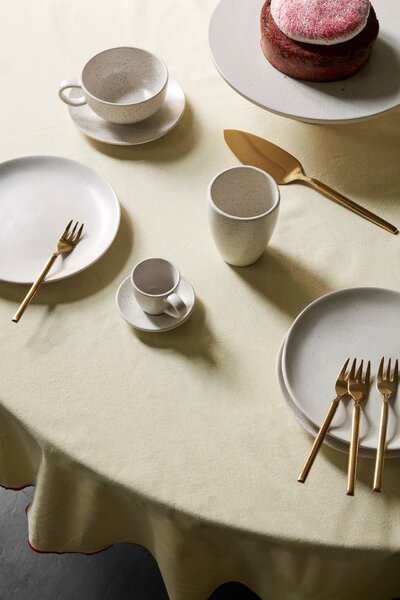 Broste Copenhagen Podnos na dort Nordic Vanilla - Cream BC148