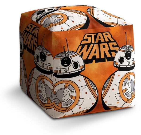 Sablio Taburet Cube Star Wars Ohnivé pozadí - 40x40x40 cm
