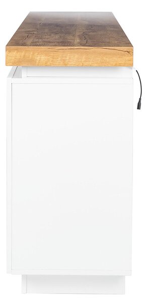 ŠIROKÁ KOMODA, bílá, barvy dubu, 200/80/40 cm Livetastic - Online Only komody, Online Only
