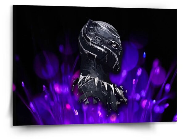 Sablio Obraz BLACK PANTHER Fialová luminescence - 150x110 cm