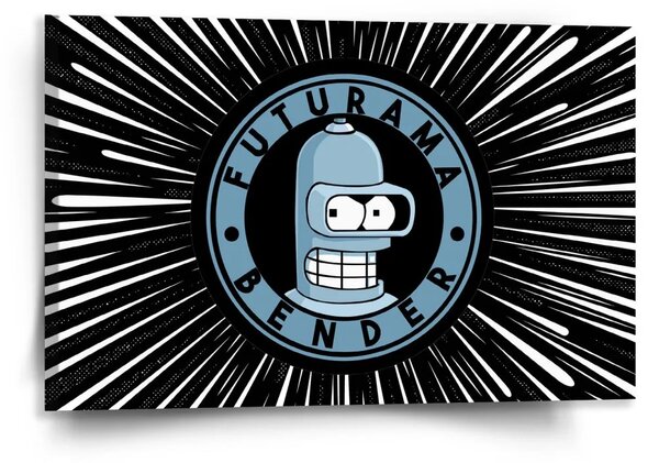 Sablio Obraz Futurama Bender Vesmír - 120x80 cm