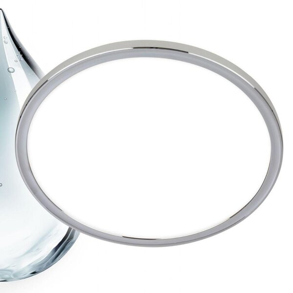 BRILONER Pulap stropní svítidlo pr.29,3 cm - 18W, 2400lm, LED, přímé a nepřímé osvětlení, IP54, neutrální bílá, chrom 3872018