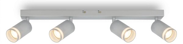 BRILONER Rub stropní bodové svítidlo, nastavitelné, akrylová ozdoba, 4-ramenné, 56cm, matný chrom 2832044