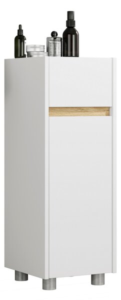 MIDI SKŘÍŇKA, bílá, medový dub, 30/85/33 cm MID.YOU - Koupelnové série, Online Only