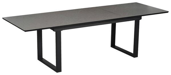 JÍDELNÍ STŮL, šedá, černá, 180-260/90/76 cm MID.YOU - Online Only jídelní stoly, Online Only