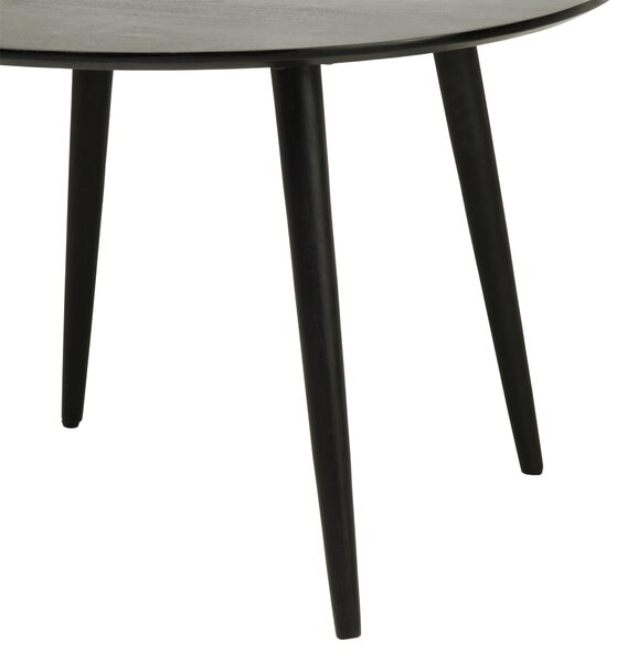 JÍDELNÍ STŮL, akácie, černá, 115/115/76 cm MID.YOU - Jídelní stoly, Online Only