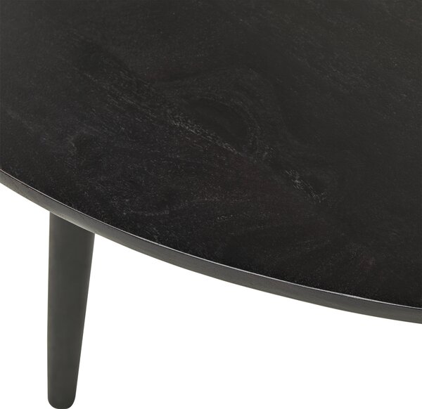 JÍDELNÍ STŮL, akácie, černá, 115/115/76 cm MID.YOU - Jídelní stoly, Online Only