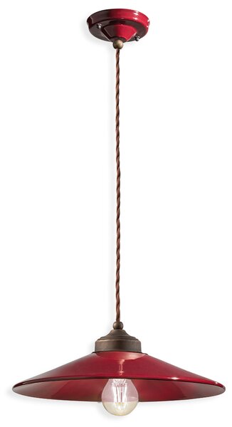 Ferroluce Závěsné retro svítidlo COLORS, Ø 35 cm, 1xE27 Barva: Žlutá
