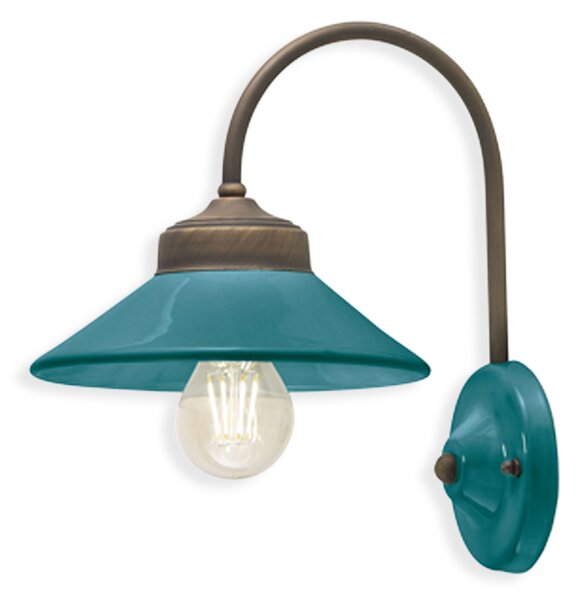 Ferroluce Nástěnné retro svítidlo COLORS, v. 28 cm, 1xE27 Barva: Světle modrá