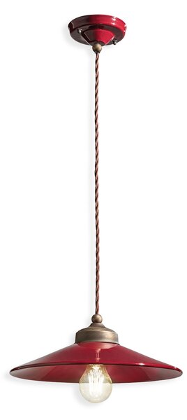 Ferroluce Závěsné retro svítidlo COLORS, Ø 30 cm, 1xE27 Barva: Světle modrá