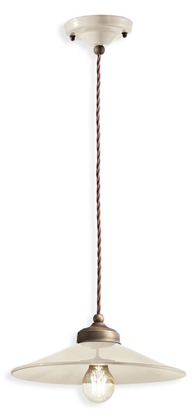 Ferroluce Závěsné retro svítidlo COLORS, Ø 30 cm, 1xE27 Barva: Světle modrá