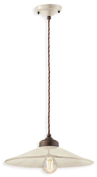 Ferroluce Závěsné retro svítidlo COLORS, Ø 35 cm, 1xE27 Barva: Žlutá