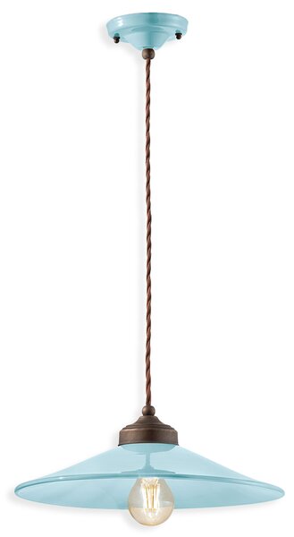 Ferroluce Závěsné retro svítidlo COLORS, Ø 35 cm, 1xE27 Barva: Žlutá