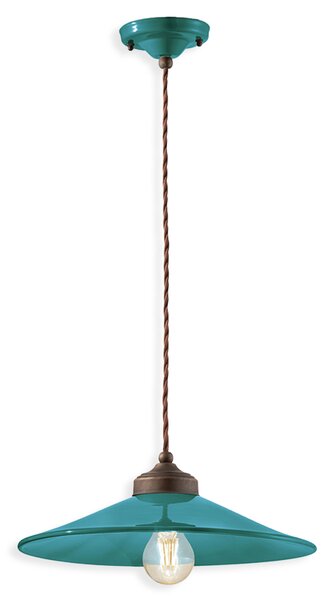 Ferroluce Závěsné retro svítidlo COLORS, Ø 35 cm, 1xE27 Barva: Žlutá