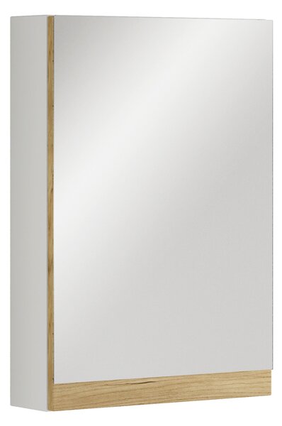 ZRCADLOVÁ SKŘÍŇKA, bílá, medový dub, bílá, 40/58/12 cm MID.YOU - Koupelnové série, Online Only