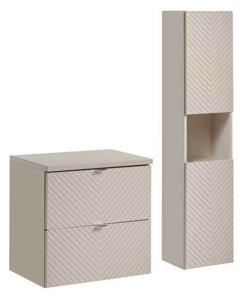Comad Koupelnová sestava Viva Cashmere I s deskou a skříňkami 60 cm kašmírová