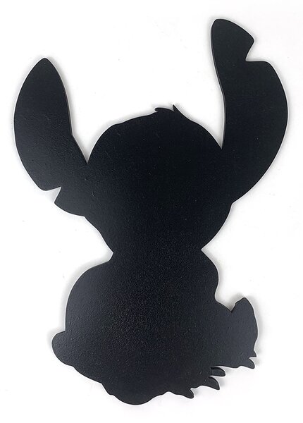 Živá Zeď Dřevěná nástěnná černá dekorace Ušák Stitch na Zámku