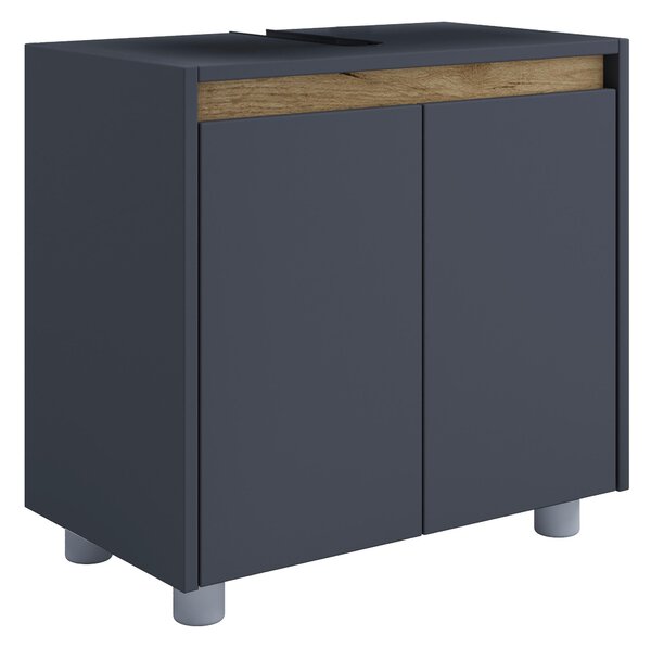 SKŘÍŇKA POD UMYVADLO, antracitová, medový dub, antracitová, 57/55/33 cm MID.YOU - Koupelnové série, Online Only