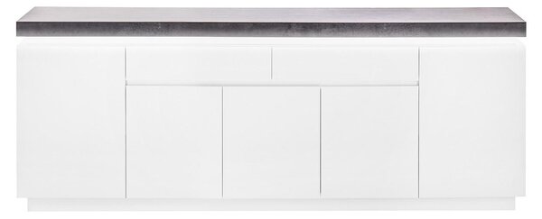 ŠIROKÁ KOMODA, bílá, 200/80/40 cm Livetastic - Online Only komody, Online Only