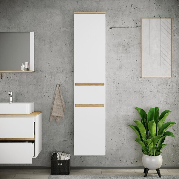 VYSOKÁ SKŘÍŇ, bílá, 40/180/35 cm MID.YOU - Koupelnové skříňky vysoké, Online Only