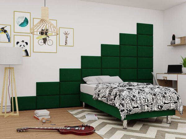 Čalouněný nástěnný panel 50x30 PAG - zelený
