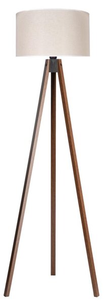 Duolla - Stojací lampa 1xE27/60W/230V pr. 44 cm krémová/wenge
