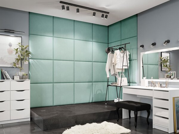 Čalouněný panel 60x60 PAG - tyrkysový