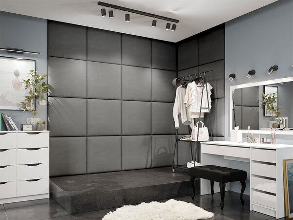 Čalouněný panel 60x60 PAG - šedý