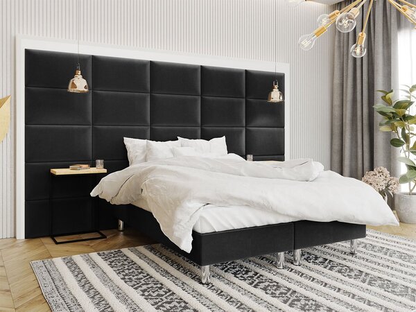 Čalouněný panel na zeď 70x40 PAG - černý