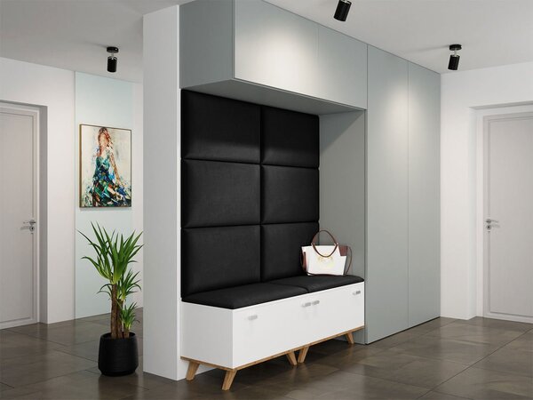 Čalouněný panel na zeď 70x40 PAG - černý