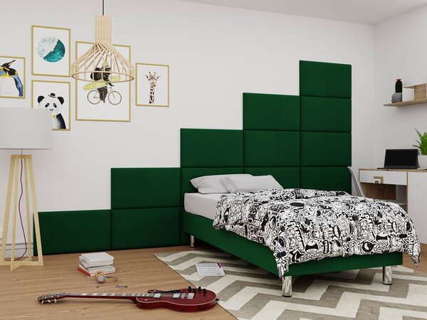 Čalouněný panel na zeď 70x40 PAG - zelený