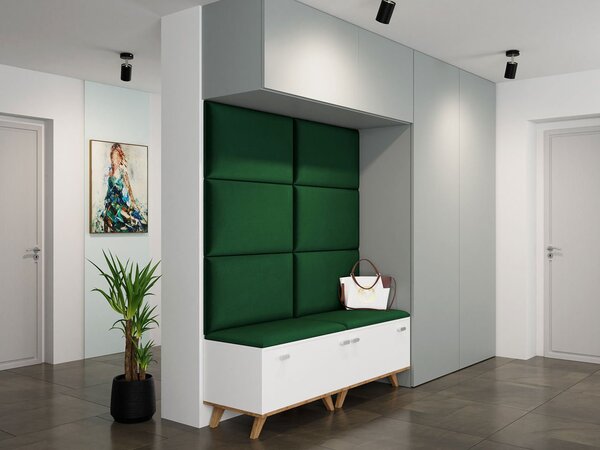 Čalouněný panel na zeď 70x40 PAG - zelený