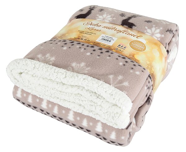 Deka BUFFALO 150x200 šedobílé vločky