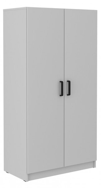 Dvoudveřová skříň MABAKA - šířka 80 cm, šedá