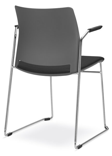 LD SEATING - Židle TREND 521-Q, BR s čalouněným sedákem