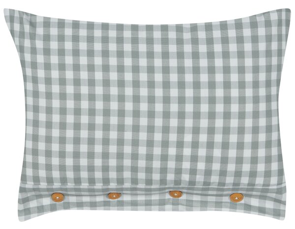 Sada 2 dekorativních polštářů TALYA 40 x 60 cm Mátová Kostkovaný vzor