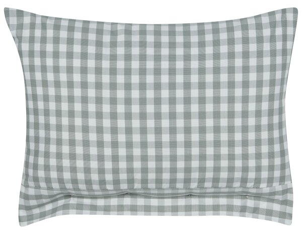 Sada 2 dekorativních polštářů TALYA 40 x 60 cm Mátová Kostkovaný vzor
