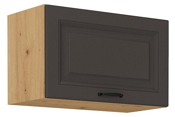 Digestořová skříňka SOPHIA - šířka 60 cm, tmavě šedá / dub artisan