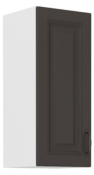 Horní kuchyňská skříňka SOPHIA - šířka 30 cm, tmavě šedá / bílá