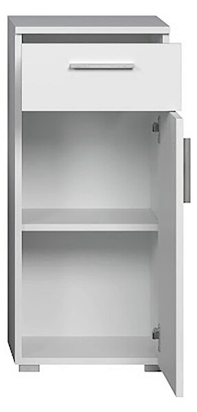 MIDI SKŘÍŇKA, bílá, vysoce lesklá bílá, 37/83/31 cm MID.YOU - Koupelnové série, Online Only