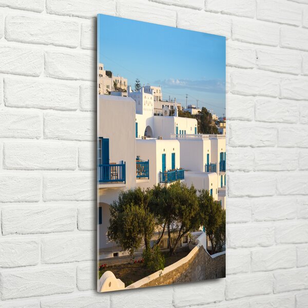 Vertikální Foto obraz fotografie na skle Mykonos Řecko osv-84844001