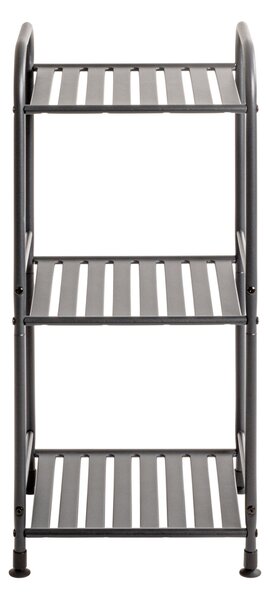 REGÁL, antracitová, ocel, 33/75/28 cm - Online Only regály & police, Online Only