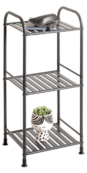 REGÁL, antracitová, ocel, 33/75/28 cm - Online Only regály & police, Online Only