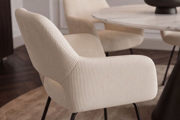 Židle MUSTANG béžová manšestr Nábytek | Jídelní prostory | Jídelní židle | Křesložidle