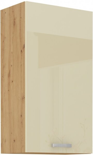 Vysoká horní skříňka ADARA - šířka 50 cm, krémová / dub artisan