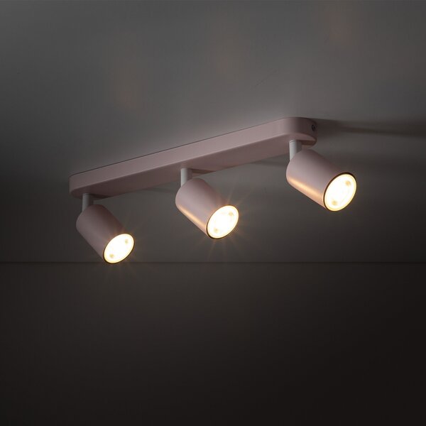 TK Lighting Livia stropní světlo 3x10 W růžová 10234