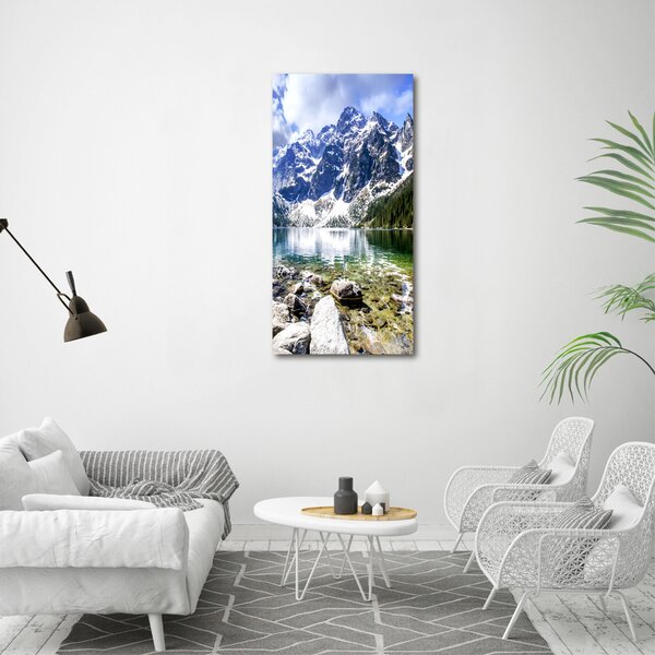 Vertikální Foto obraz na plátně Mořské oko Tatry ocv-84961137